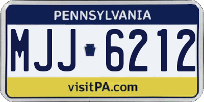 PA license plate MJJ6212
