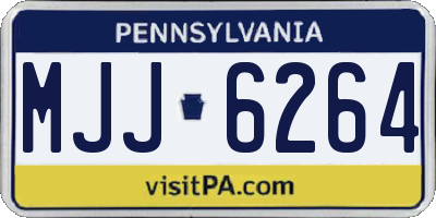 PA license plate MJJ6264