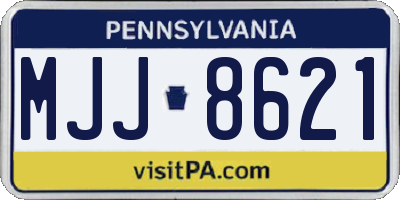 PA license plate MJJ8621