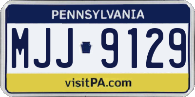PA license plate MJJ9129