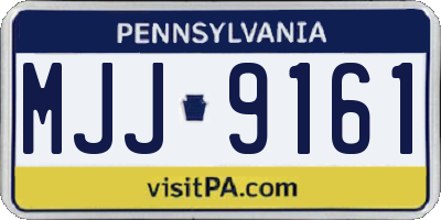 PA license plate MJJ9161