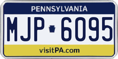 PA license plate MJP6095