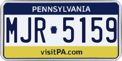 PA license plate MJR5159