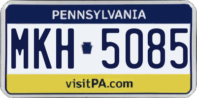 PA license plate MKH5085