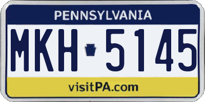 PA license plate MKH5145