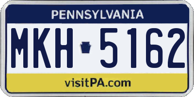PA license plate MKH5162