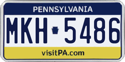 PA license plate MKH5486