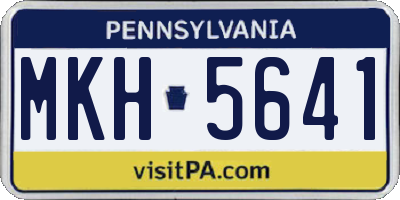 PA license plate MKH5641
