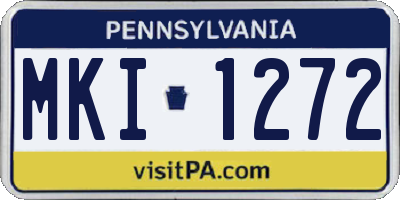 PA license plate MKI1272