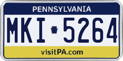 PA license plate MKI5264