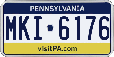 PA license plate MKI6176
