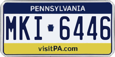 PA license plate MKI6446