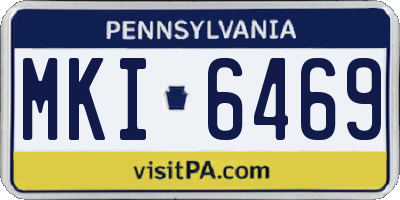 PA license plate MKI6469