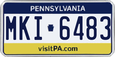 PA license plate MKI6483