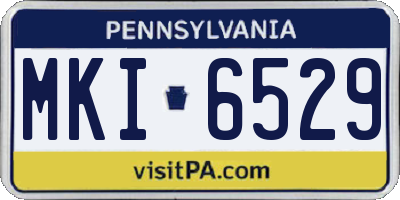 PA license plate MKI6529