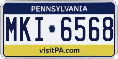 PA license plate MKI6568