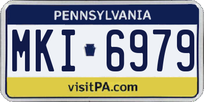 PA license plate MKI6979