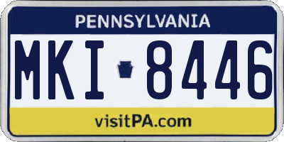 PA license plate MKI8446