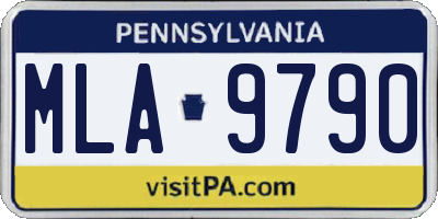PA license plate MLA9790