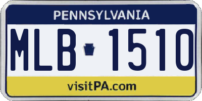 PA license plate MLB1510