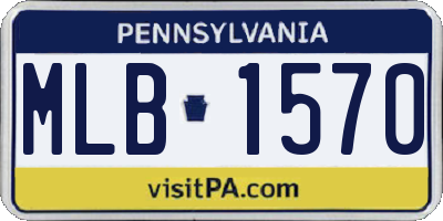 PA license plate MLB1570