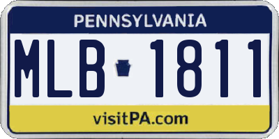 PA license plate MLB1811