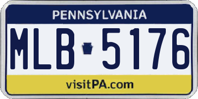 PA license plate MLB5176