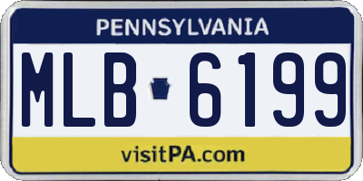 PA license plate MLB6199