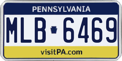 PA license plate MLB6469