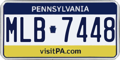 PA license plate MLB7448