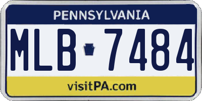 PA license plate MLB7484
