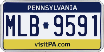 PA license plate MLB9591