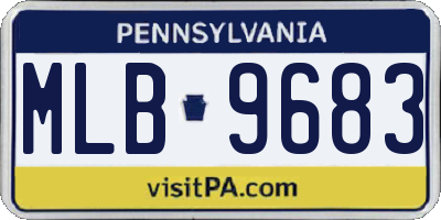 PA license plate MLB9683