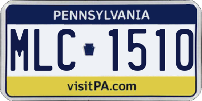 PA license plate MLC1510