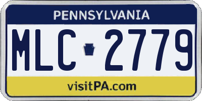 PA license plate MLC2779