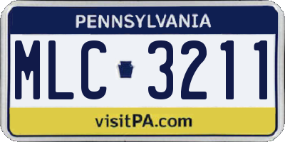PA license plate MLC3211