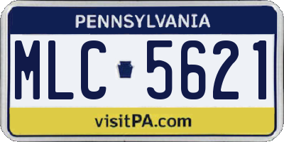 PA license plate MLC5621