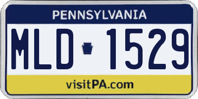 PA license plate MLD1529