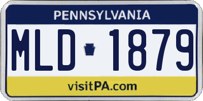 PA license plate MLD1879