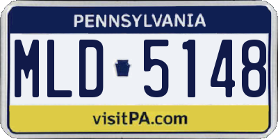 PA license plate MLD5148