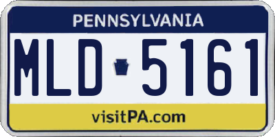 PA license plate MLD5161