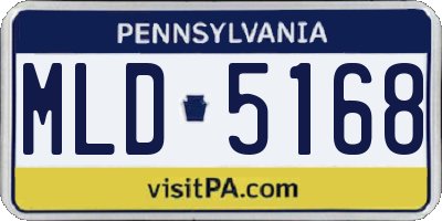 PA license plate MLD5168