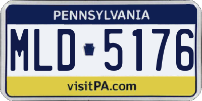 PA license plate MLD5176