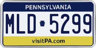 PA license plate MLD5299