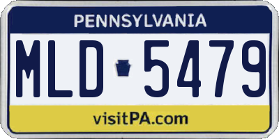 PA license plate MLD5479