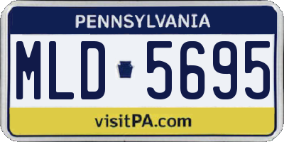 PA license plate MLD5695