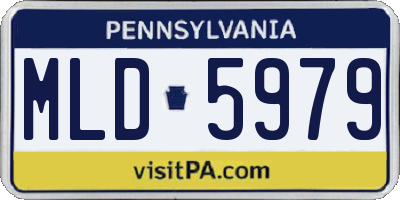 PA license plate MLD5979