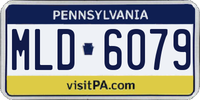 PA license plate MLD6079