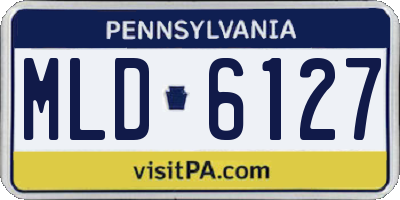 PA license plate MLD6127