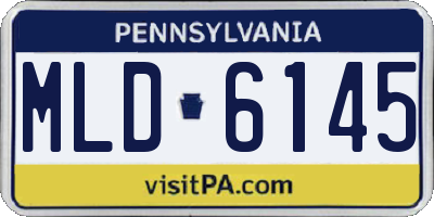 PA license plate MLD6145